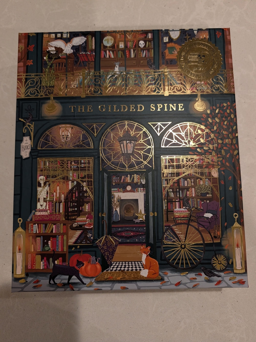 Galison - The Gilded Spine Puzzle, 1000 Pieces
